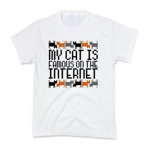 My Cat is Famous Kids T-Shirt