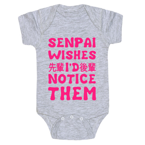 Senpai Wishes I'd Notice Them Baby One-Piece