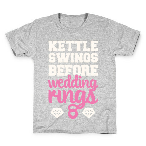 Kettle Swings Before Wedding Rings Kids T-Shirt