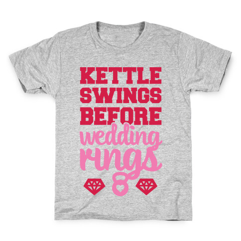 Kettle Swings Before Wedding Rings Kids T-Shirt