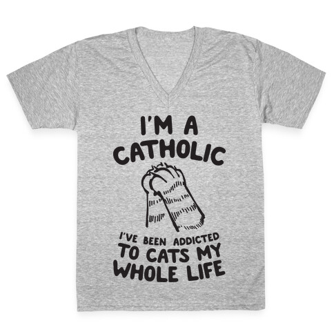 I'm a Catholic V-Neck Tee Shirt