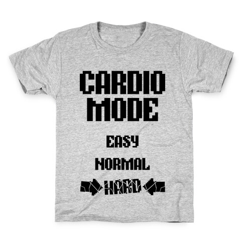 Cardio Mode: HARD Kids T-Shirt