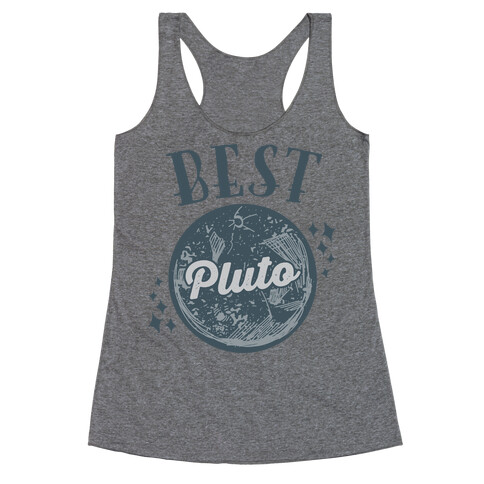 Best Friends Pluto & Charon (Pluto Half) Racerback Tank Top