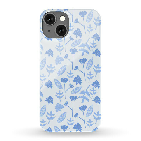 Floral Pattern (Blue) Phone Case