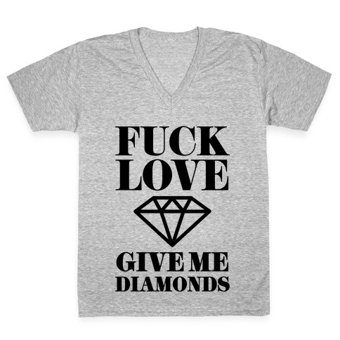 Give Me Diamonds V-Neck Tee Shirt