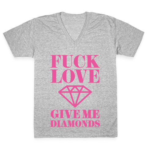 Give Me Diamonds V-Neck Tee Shirt