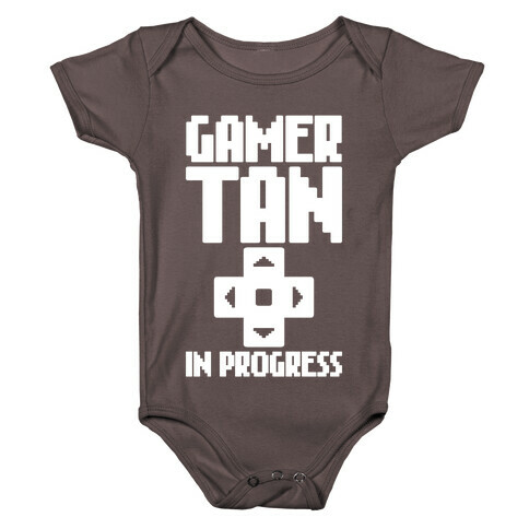 Gamer Tan In Progress Baby One-Piece