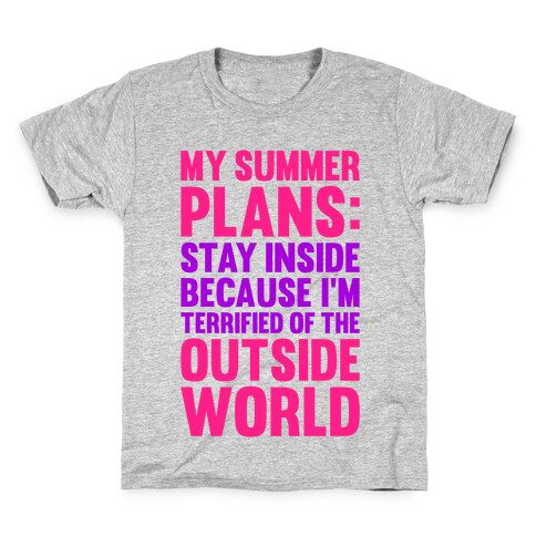 My Summer Plans Kids T-Shirt