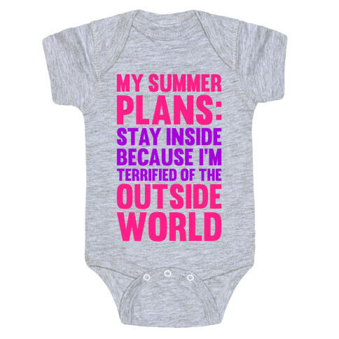 My Summer Plans Baby One-Piece