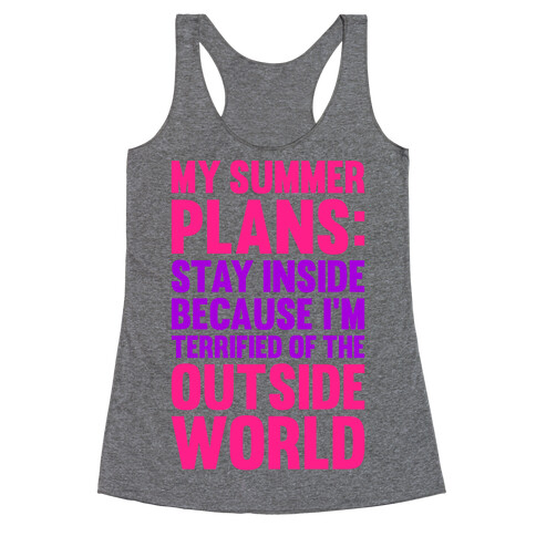 My Summer Plans Racerback Tank Top