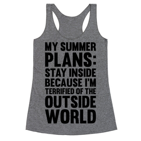 My Summer Plans Racerback Tank Top