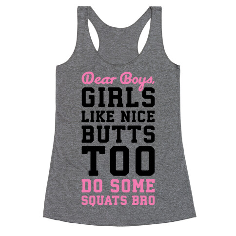 Do Some Squats Bro Racerback Tank Top