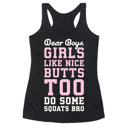 Do Some Squats Bro Racerback Tank Top