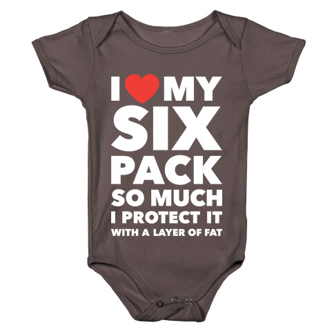 I Love My Six Pack Baby One-Piece