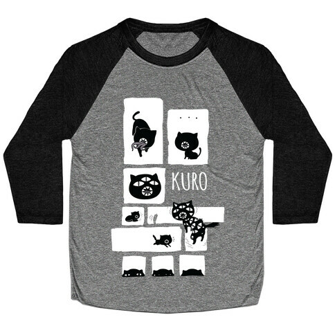 Kuro Cat Baseball Tee