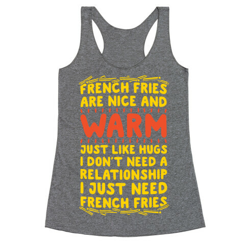 French Fry Love Racerback Tank Top