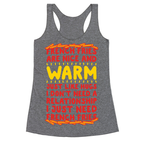 French Fry Love Racerback Tank Top