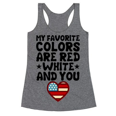 Red, White, And You Racerback Tank Top