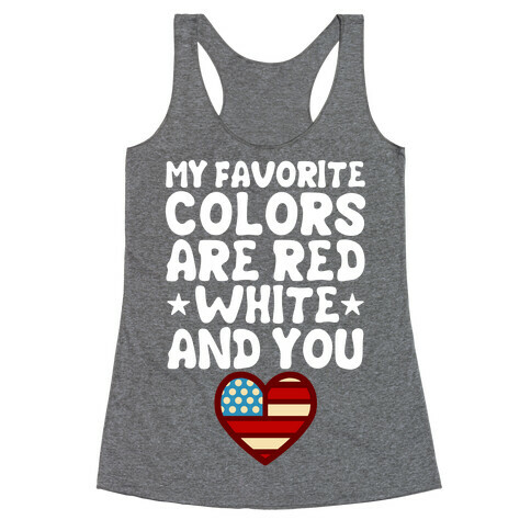 Red, White, And You Racerback Tank Top