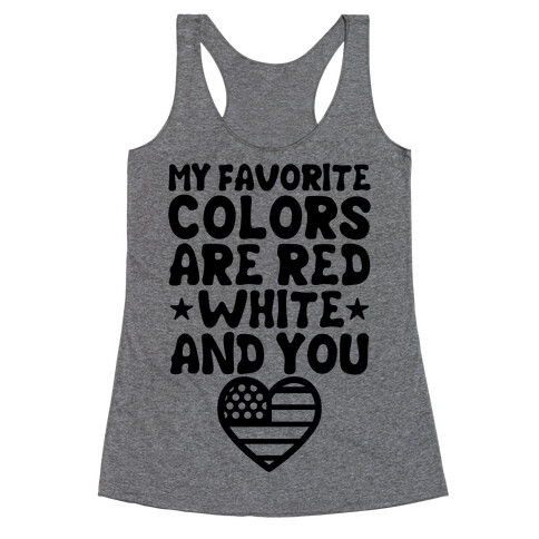 Red, White, And You Racerback Tank Top