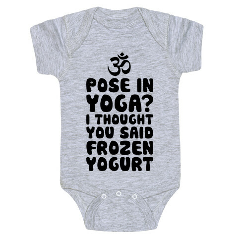 I Thought You Said Frozen Yogurt Baby One-Piece