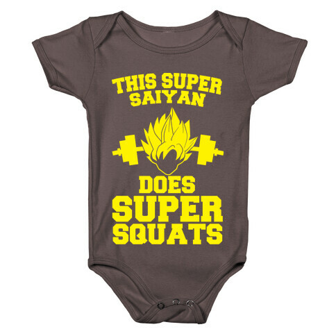This Super Saiyan Does Super Squats Baby One-Piece