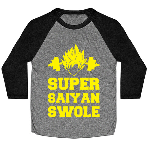 Super Saiyan Swole Baseball Tee