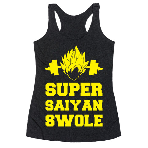 Super Saiyan Swole Racerback Tank Top