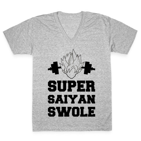 Super Saiyan Swole V-Neck Tee Shirt