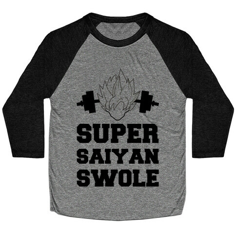 Super Saiyan Swole Baseball Tee