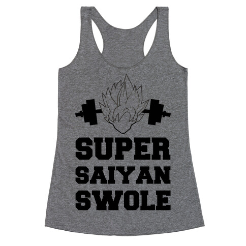 Super Saiyan Swole Racerback Tank Top