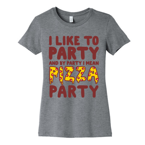 Pizza Party Womens T-Shirt