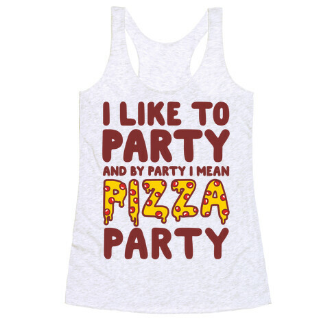 Pizza Party Racerback Tank Top