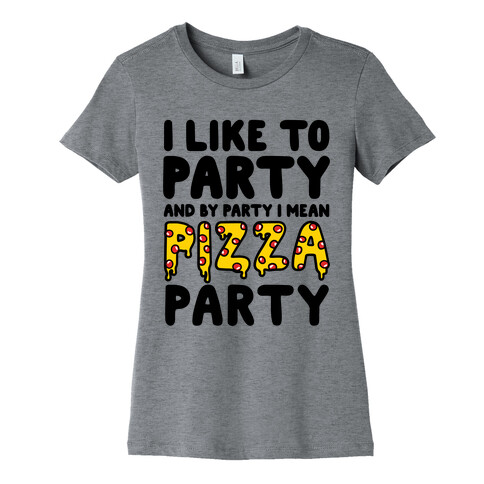 Pizza Party Womens T-Shirt