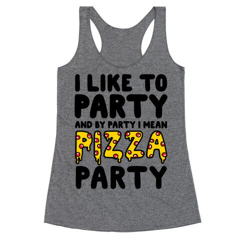 Pizza Party Racerback Tank Top