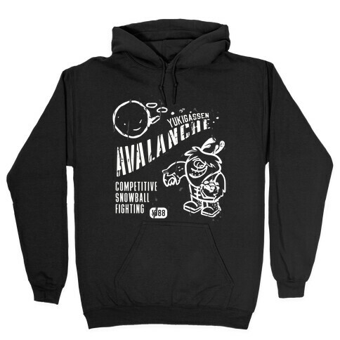 Competitive Snowball Fighting Hooded Sweatshirt