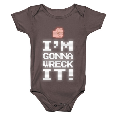 Wreck It! Retro Gaming Baby One-Piece