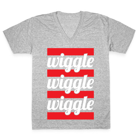 Wiggle Wiggle Wiggle V-Neck Tee Shirt