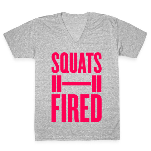 Squats Fired V-Neck Tee Shirt