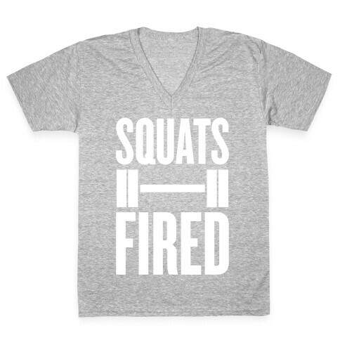 Squats Fired V-Neck Tee Shirt
