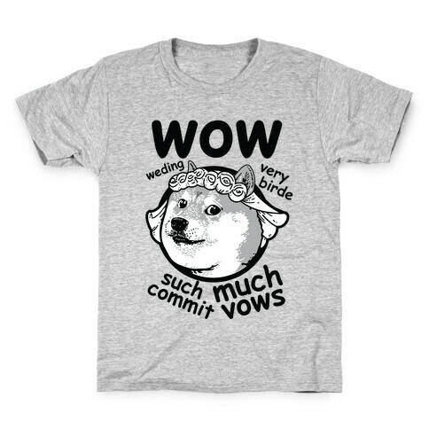 Wedding Doge Kids T-Shirt