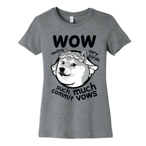 Wedding Doge Womens T-Shirt