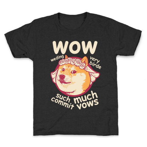 Wedding Doge Kids T-Shirt