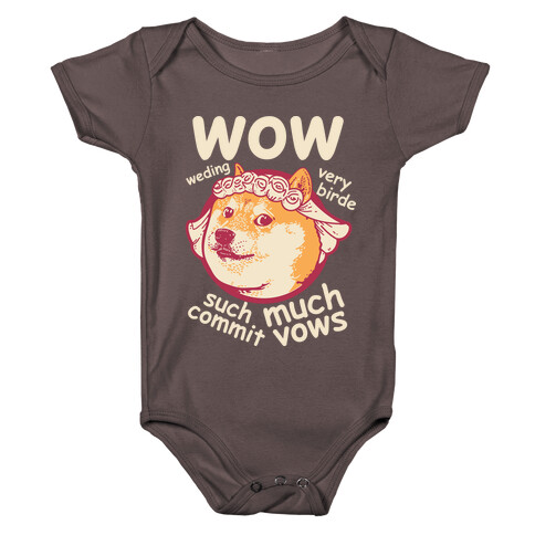 Wedding Doge Baby One-Piece