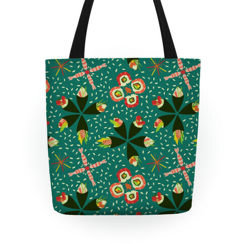 Japanese Floral Sushi Tote