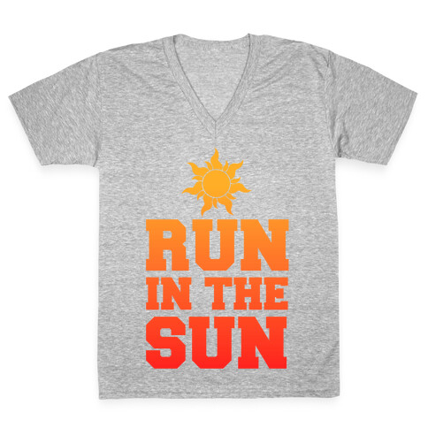 Run In The Sun V-Neck Tee Shirt