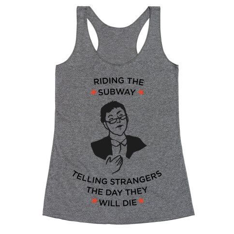 Drunk Nate Silver Racerback Tank Top