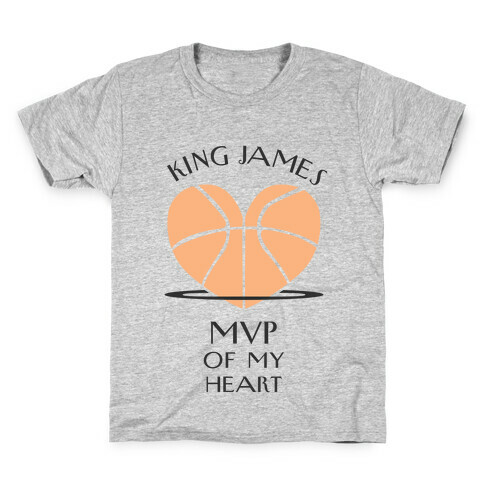 MVP of My Heart (Basketball Version) Kids T-Shirt