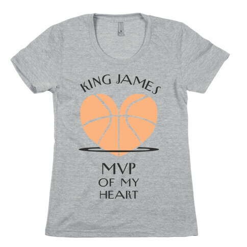 MVP of My Heart (Basketball Version) Womens T-Shirt
