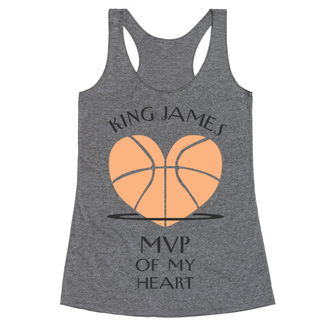 MVP of My Heart (Basketball Version) Racerback Tank Top